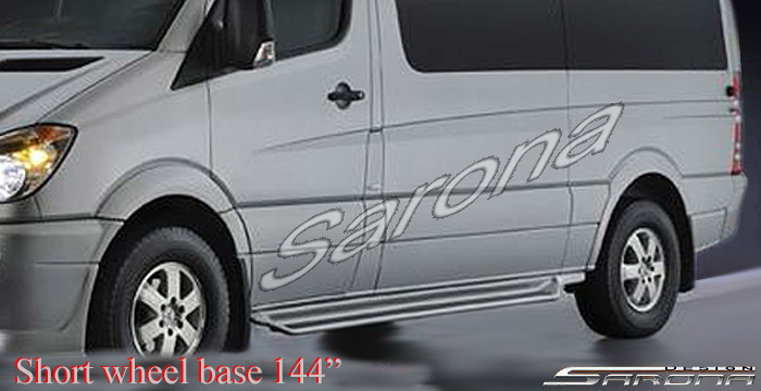 Custom Mercedes Sprinter  Short Wheel Base Running Boards (2007 - 2018) - $1090.00 (Part #MB-006-SB)